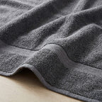 100% Organic Turkish Cotton Face Cloth (550GSM) - Cinder