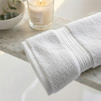 100% Organic Turkish Cotton Hand Towel - 550GSM - White