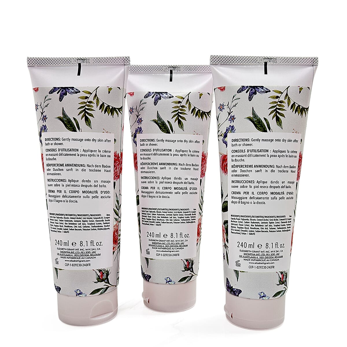 Elizabeth Grant Torricelumn Absolute French Rose Body Cream - Buy 1 Get 2 Free