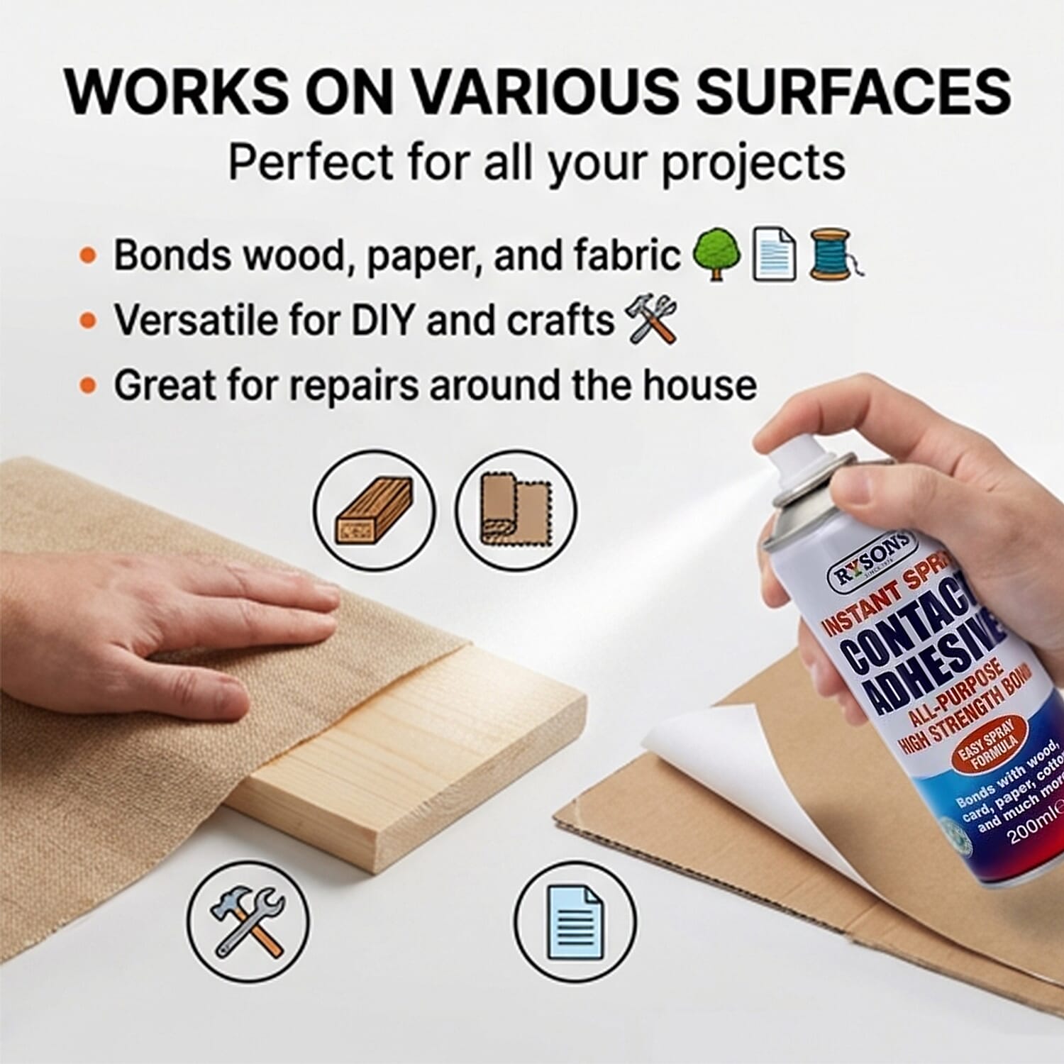 Instant Spray Contact Adhesive - 200ml