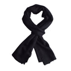 VALLISERIE Cashmere Wool Knitted Scarf (Size - One Size) - Black_8285142