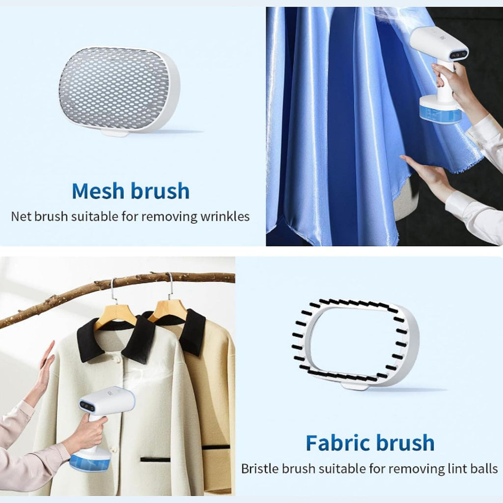Black Friday Deal- MULTIFUNCTIONAL YASHE High Power Portable Garment Steamer (1600W) with Touch Control Panel and LCD Display - White