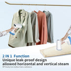 Black Friday Deal- MULTIFUNCTIONAL YASHE High Power Portable Garment Steamer (1600W) with Touch Control Panel and LCD Display - White