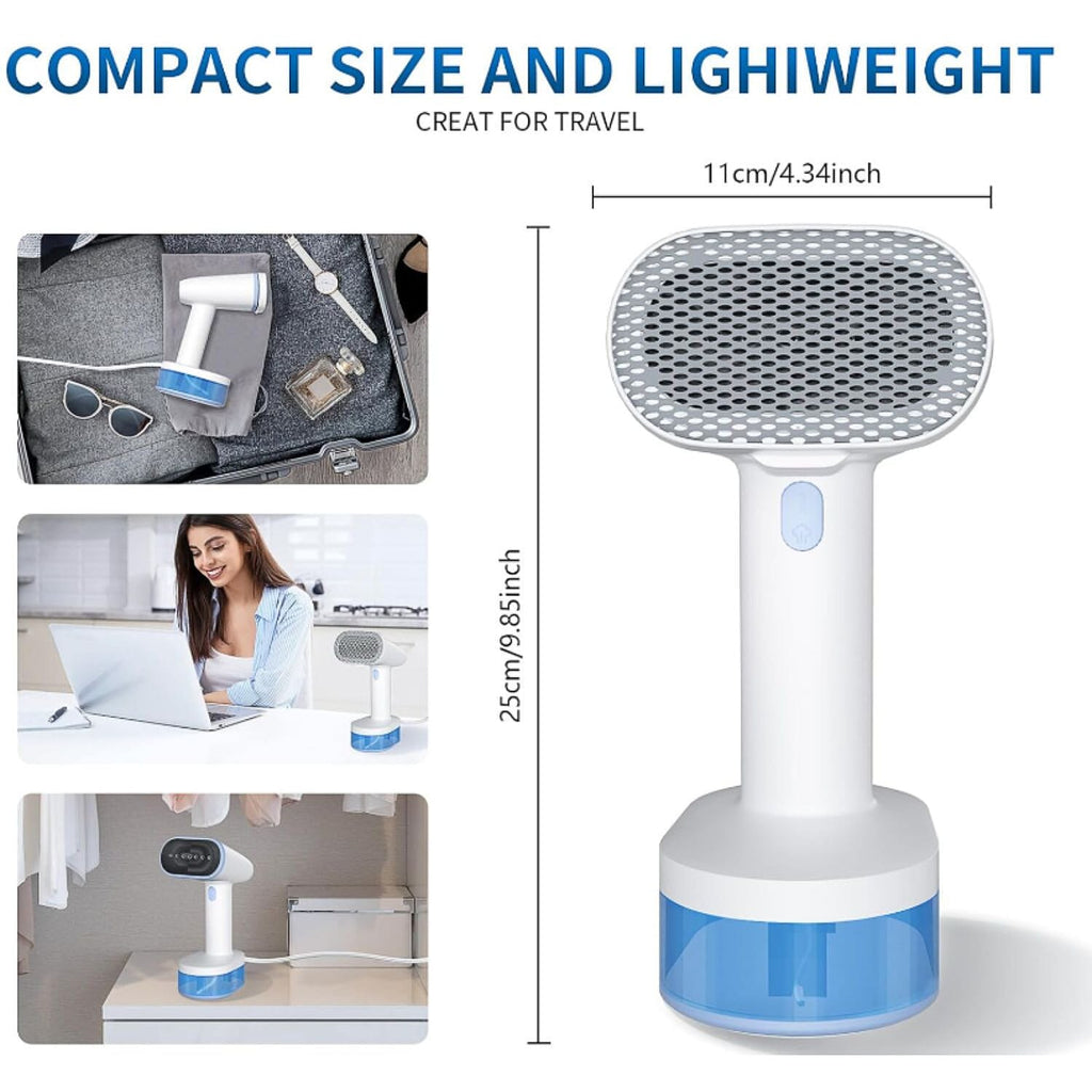 Black Friday Deal- MULTIFUNCTIONAL YASHE High Power Portable Garment Steamer (1600W) with Touch Control Panel and LCD Display - White