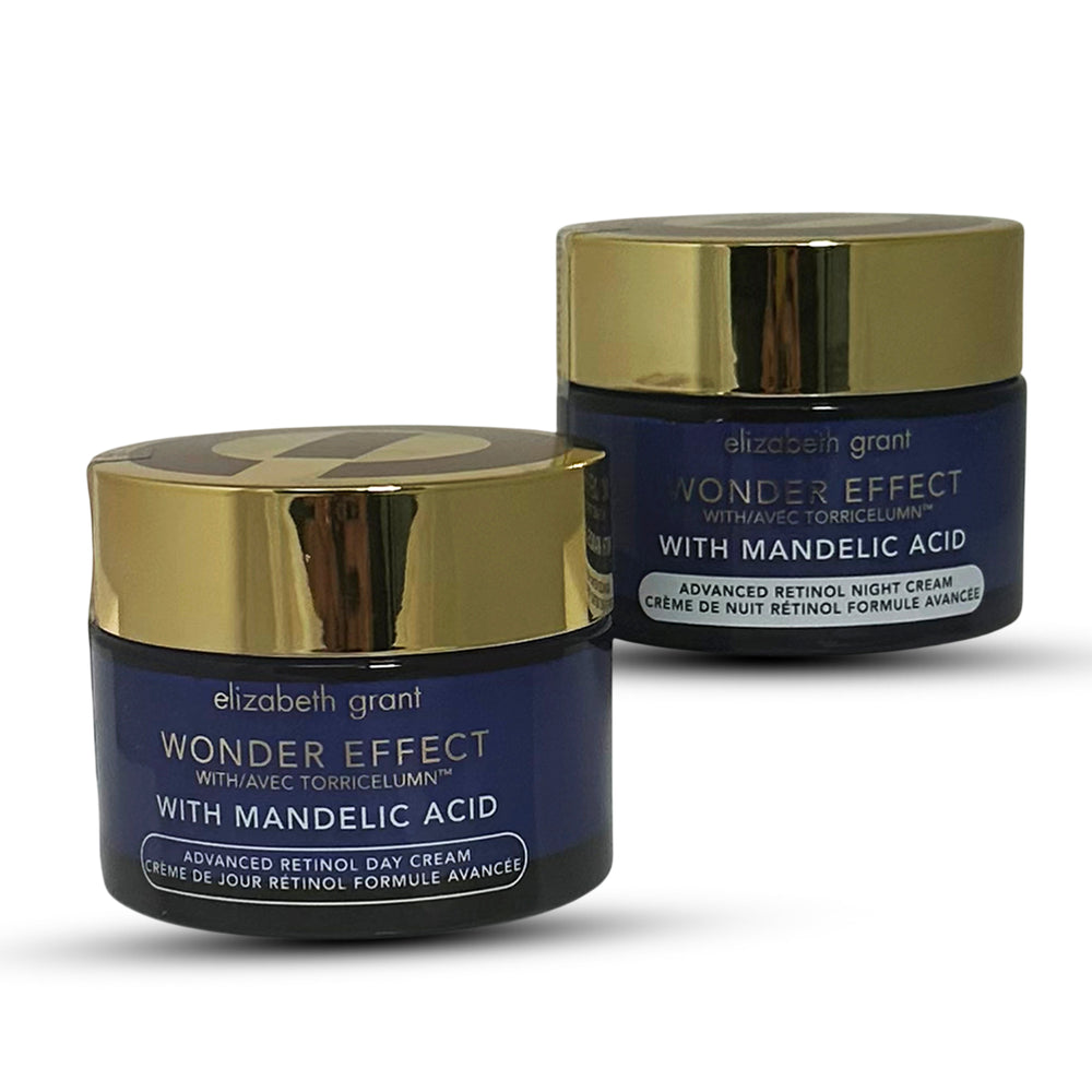 GALA DEAL-Elizabeth Grant Wonder Effect Advanced Retinol Day Cream (100ml), Night Cream (100ml) With Mandelic Acid - 100ml Each