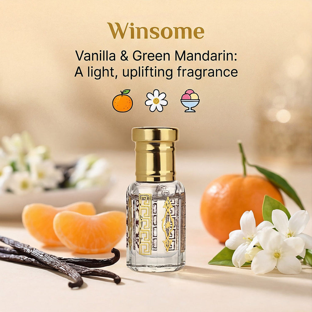 Jaipur Fragrance - Set of 2 - Royal Oudh Ritual Attar Set - Adonis Rose - Frankincense Attar with Oudh Musk in Jojoba Oil
