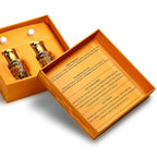Jaipur Fragrance - Set of 2 - Royal Oudh Ritual Attar Set - Adonis Rose - Frankincense Attar with Oudh Musk in Jojoba Oil