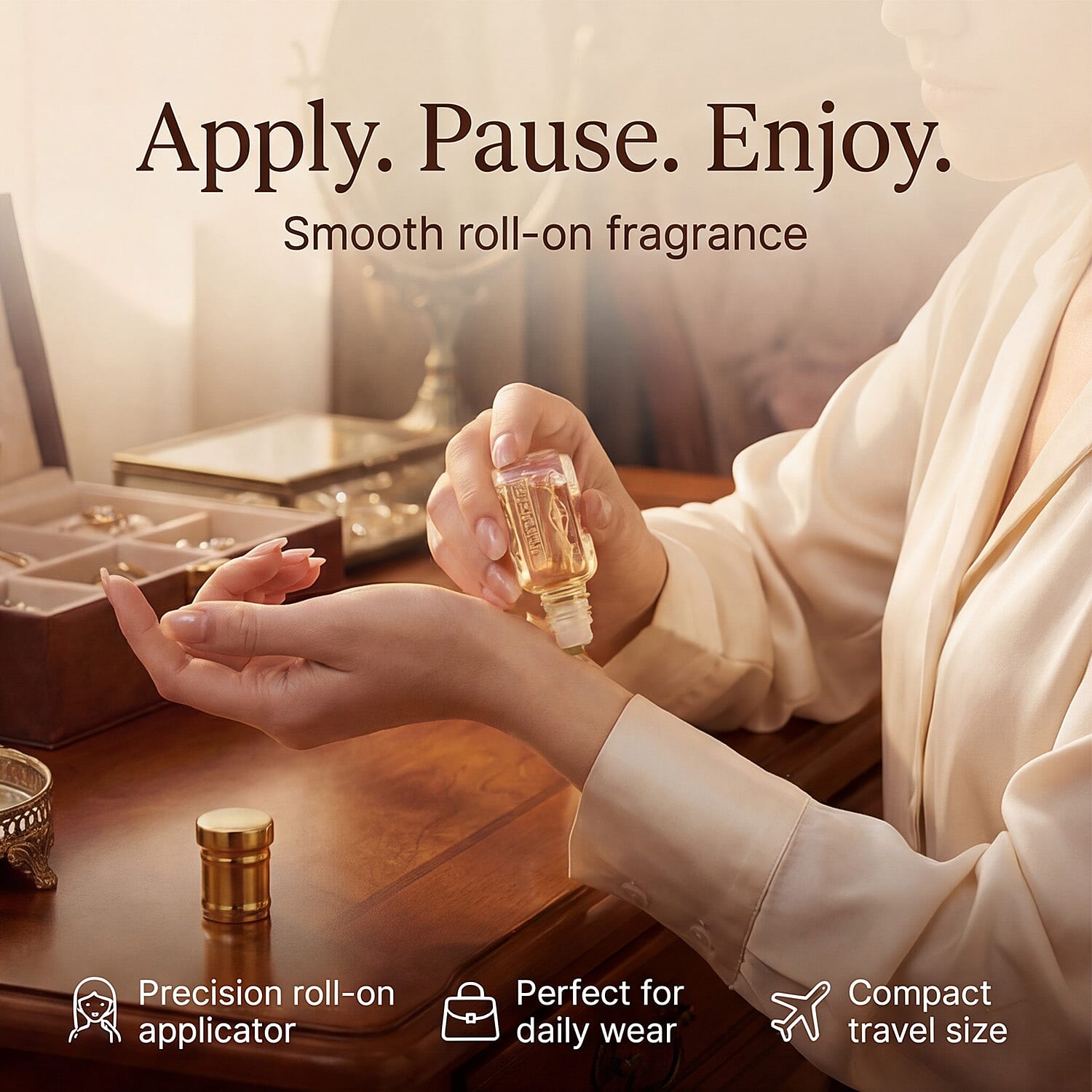 Jaipur Fragrance- 100% Natural Concentrated Perfume - 5ml (Frangipani)