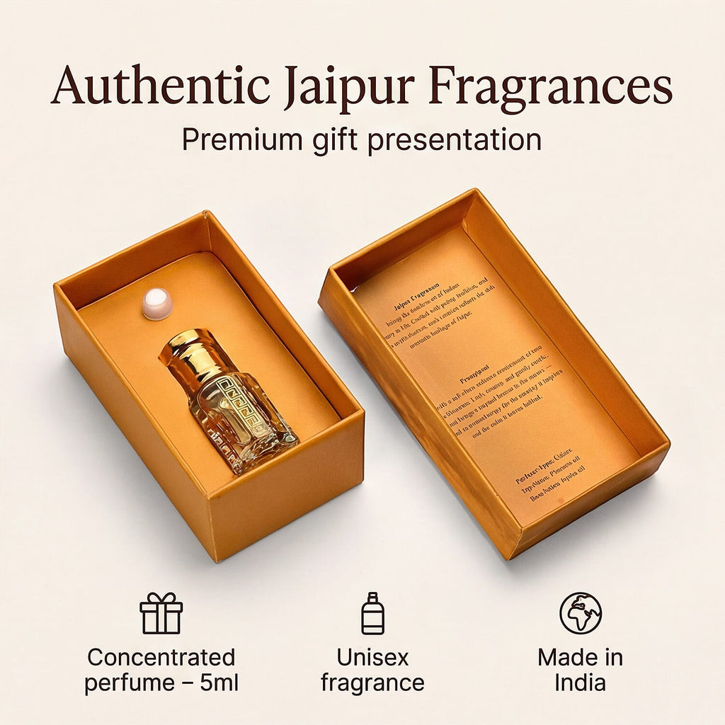 Jaipur Fragrance- 100% Natural Concentrated Perfume - 5ml (Frangipani)