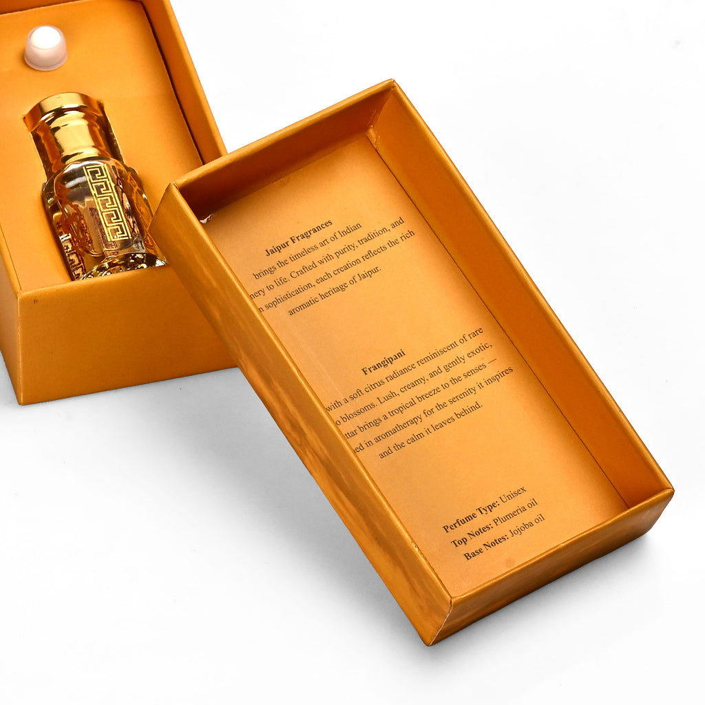Jaipur Fragrance- 100% Natural Concentrated Perfume - 5ml (Frangipani)