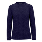 Classic Chenille Wide Cable Front Jumper (Size L) - Navy_8302332