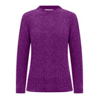 Classic Chenille Wide Cable Front Jumper (Size S) - Purple_8302338