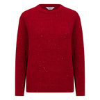 Classic Round Neck Sparkle Chenille Jumper (Size L) - Red_8302376