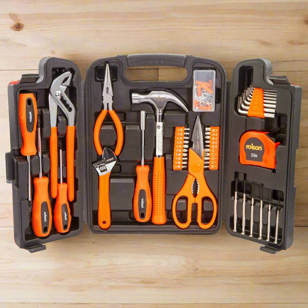 Rolson 124 Piece Home Essential Tool Kit