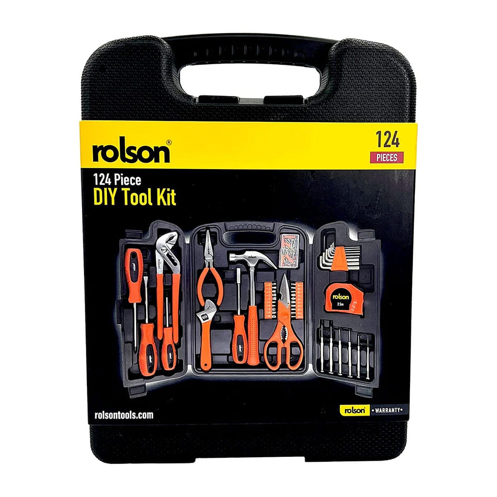 Rolson 124 Piece Home Essential Tool Kit