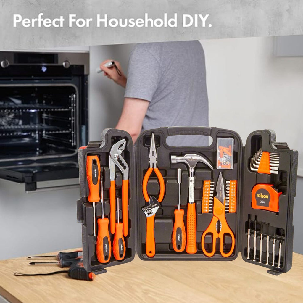 Rolson 124 Piece Home Essential Tool Kit