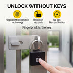 Rolson - Fingerprint Padlock ( Upto 20 Fingerprint Registration Capacity )