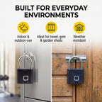 Rolson - Fingerprint Padlock ( Upto 20 Fingerprint Registration Capacity )