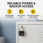 Rolson - Fingerprint Padlock ( Upto 20 Fingerprint Registration Capacity )