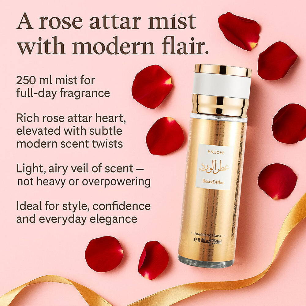 Laurelle Rosed Attar Fragrance Mist - 250ml