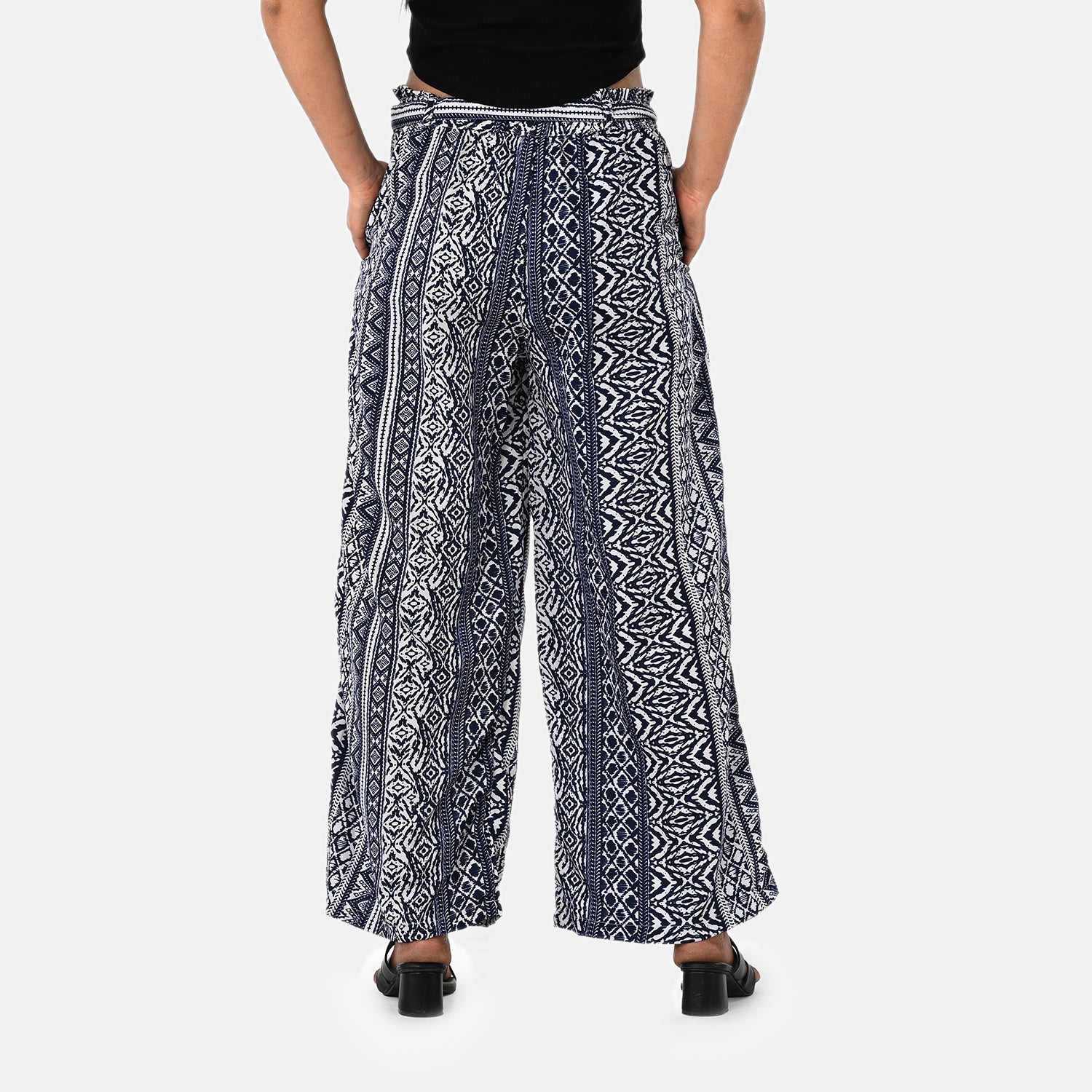 & Maisi Printed Jean and Pant/Trouser (Size - L/XL) - Blue_8308701_2