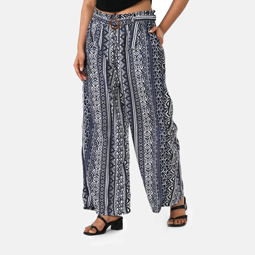 & Maisi Printed Jean and Pant/Trouser (Size - L/XL) - Blue_8308701_3