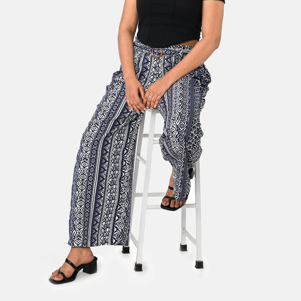 & Maisi Printed Jean and Pant/Trouser (Size - L/XL) - Blue_8308701_4