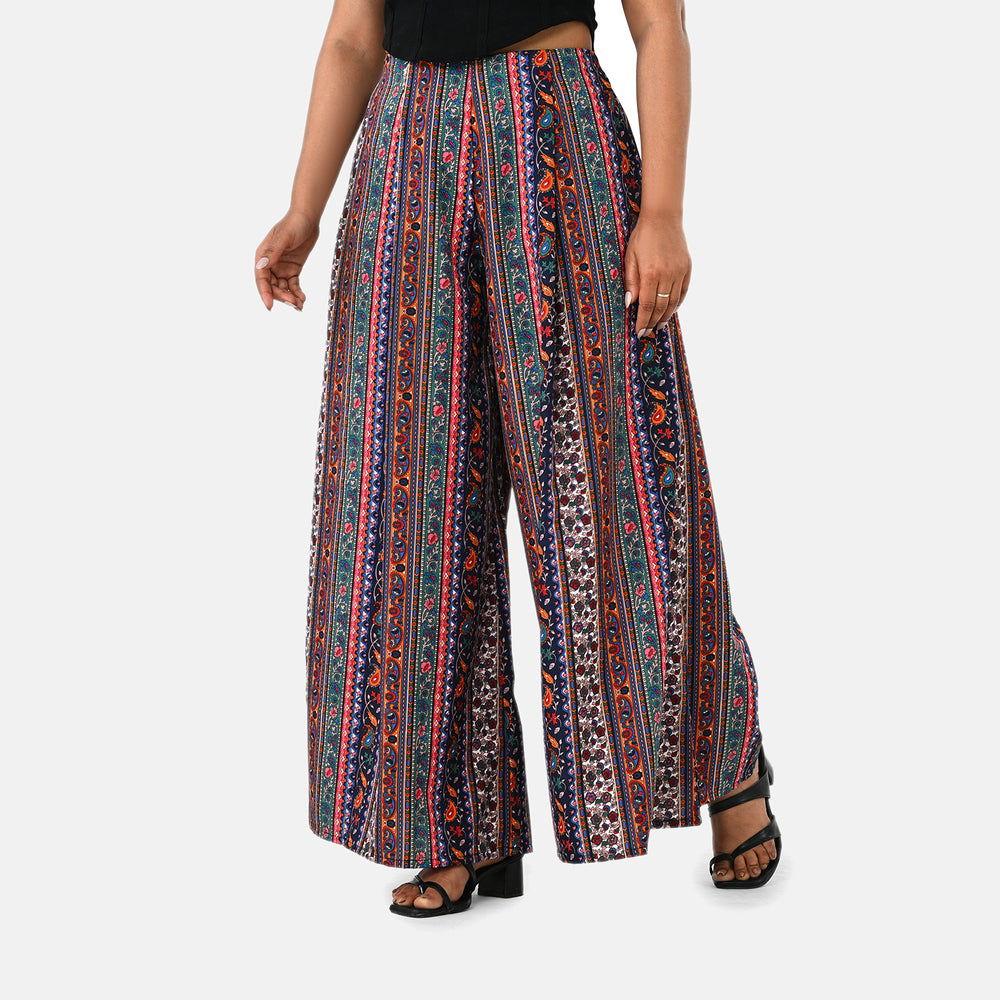 & Maisi Printed Jean and Pant/Trouser (Size - Large) - Multi Color_8308850_3