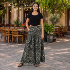 & Maisi Printed Jean and Pant/Trouser (Size - Large) - Black & White_8308895_1