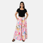 & Maisi Printed Jean and Pant/Trouser (Size - Large) - Cream_8308972