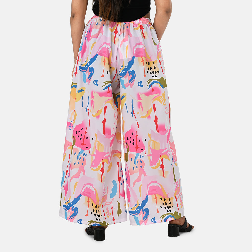 & Maisi Printed Jean and Pant/Trouser (Size - Large) - Cream_8308972_2