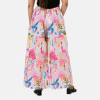 & Maisi Printed Jean and Pant/Trouser (Size - Large) - Cream_8308972_2