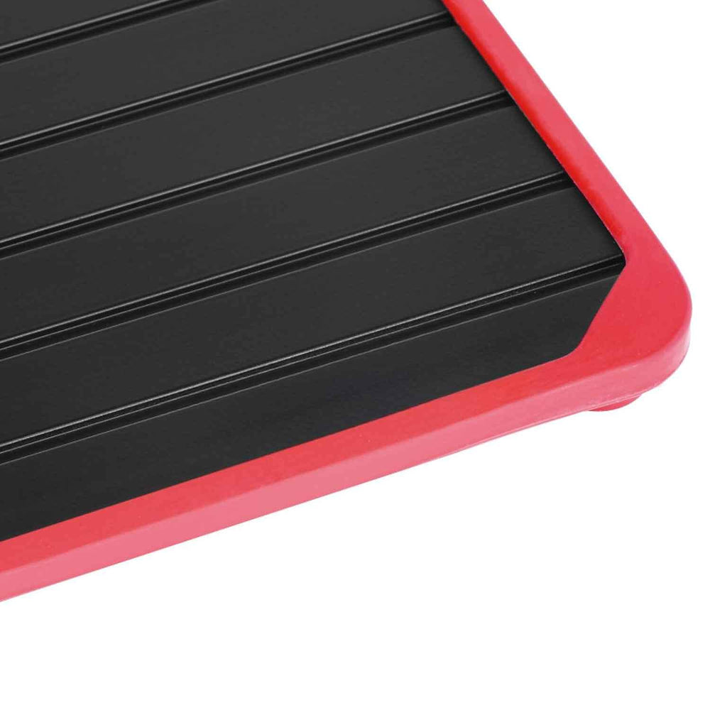 Defrost Thaw Tray with 4 Silicone Edges - Grey