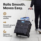 Light Weight Rustproof Foldable Shopping Cart with Wheels - Can Hold upto 25 Kgs