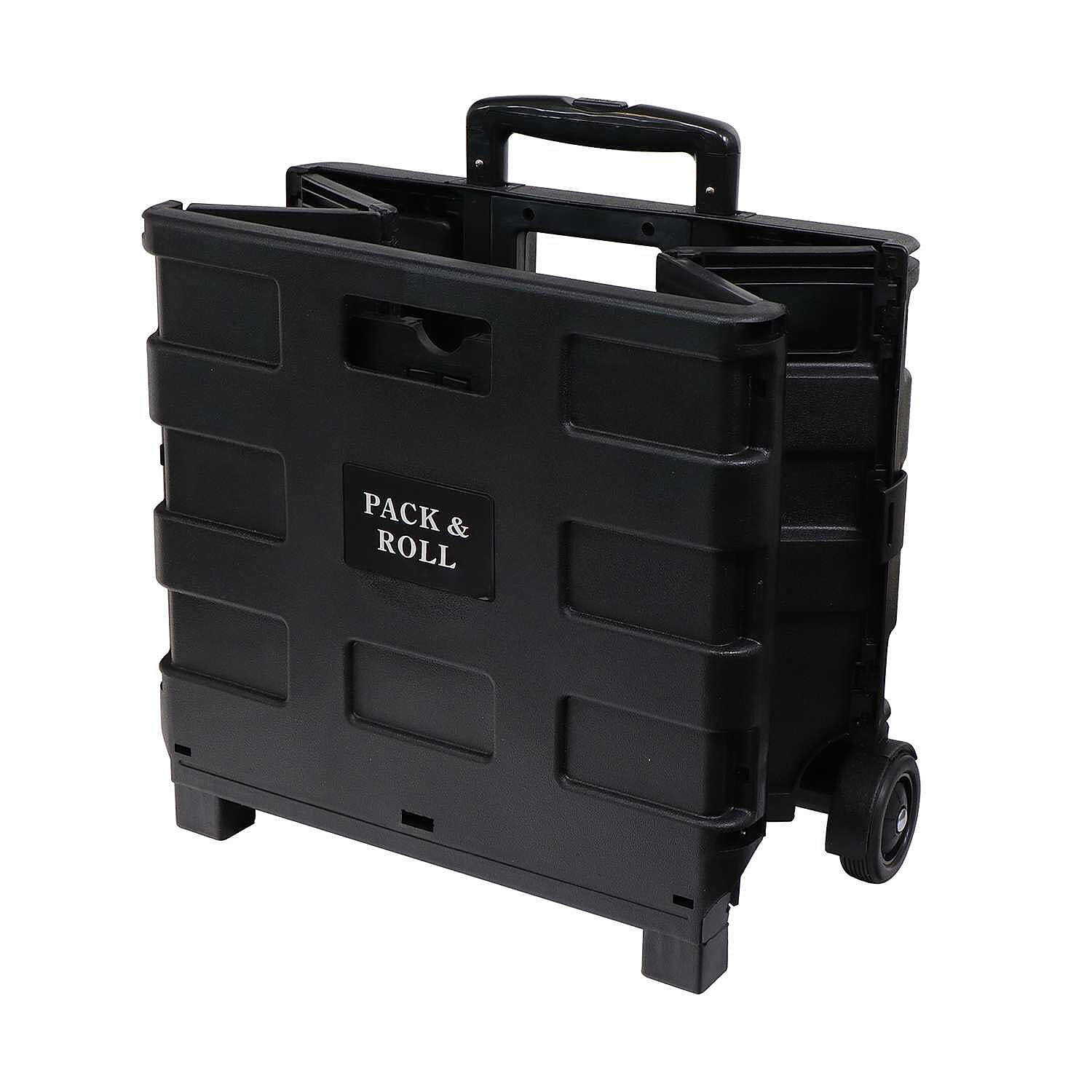 Light Weight Rustproof Foldable Shopping Cart with Wheels - Can Hold upto 25 Kgs