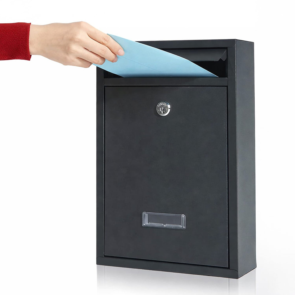 Letter Post Box (Size 215 x 320 x 90 mm) - Black