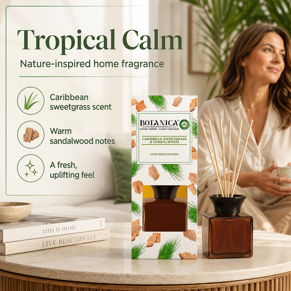Botanica Collection Reed Diffuser Botanica Reed Diffuser Caribbean Vetiver - Sandalwood – Idealworld