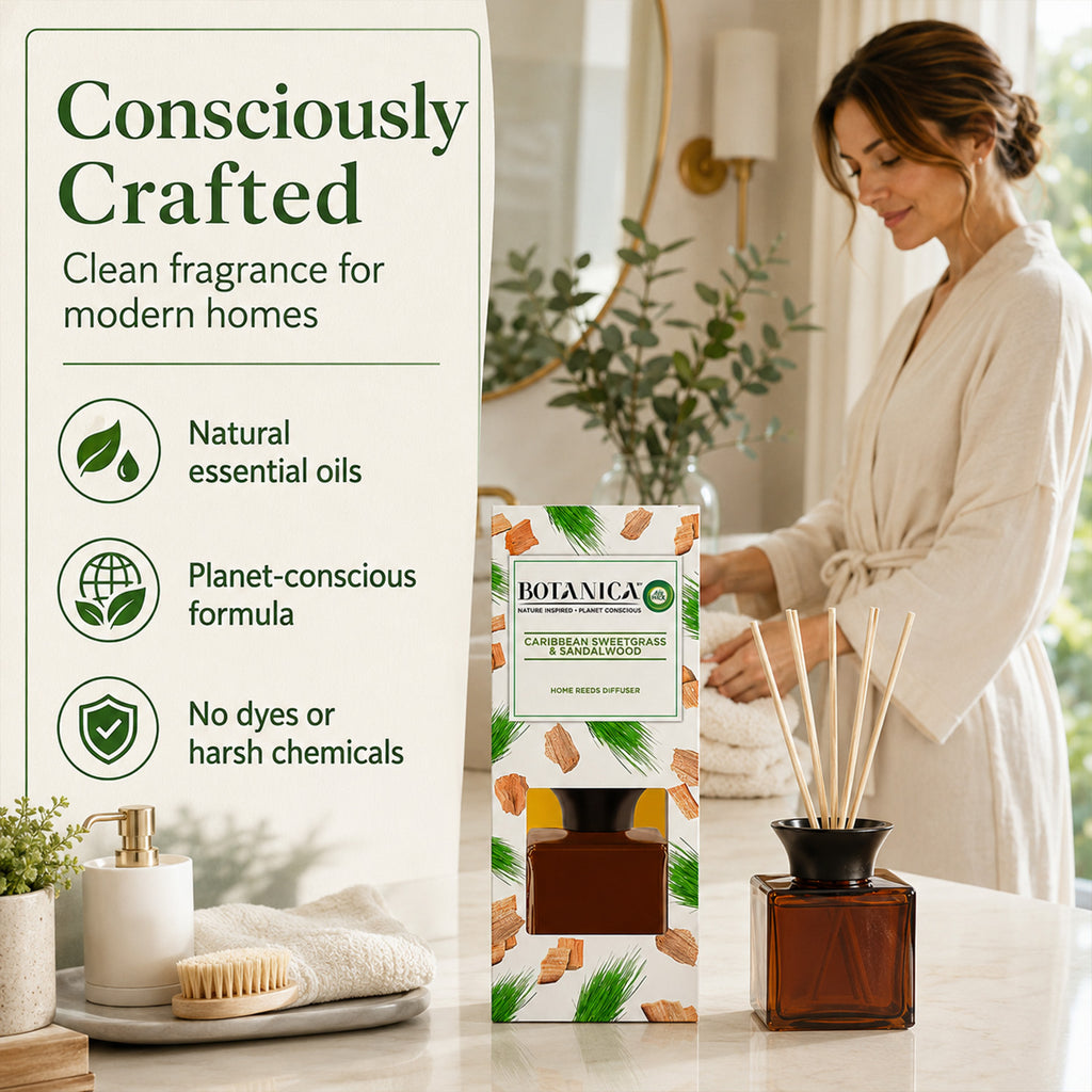 Botanica Collection Reed Diffuser Botanica Reed Diffuser Caribbean Vetiver - Sandalwood – Idealworld