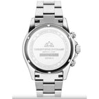 CHRISTOPHE DUCHAMP Swiss Quartz Movement Silver Dial Mens Watch with Silver Colour Stainless Steel Chain Strap