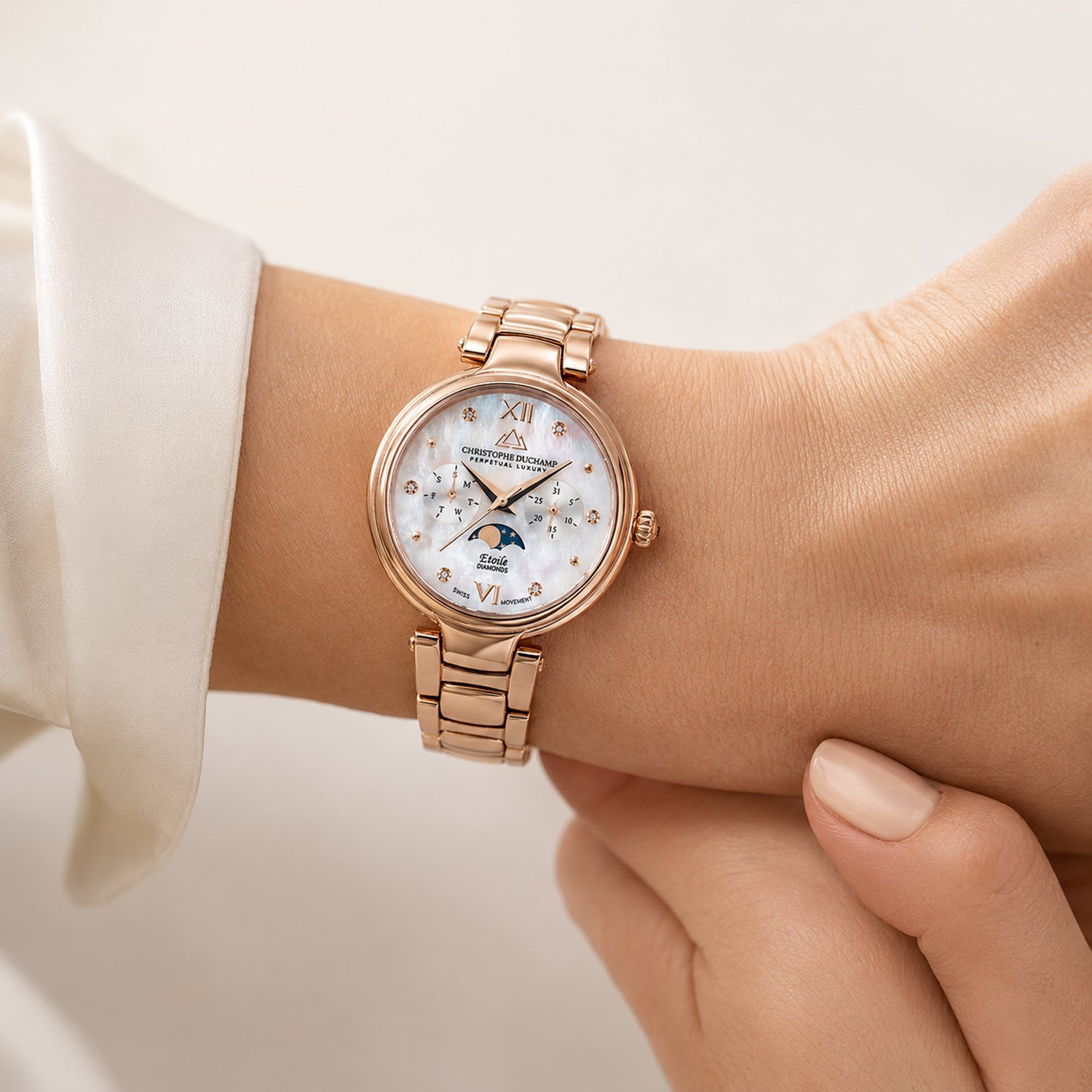 Christophe Duchamp Swiss Ladies Watch in Stainless Steel - Silver_8319463_1