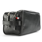 VALISSIERE Faux-Leather Travel Cosmetic - Toiletry Bag - Black
