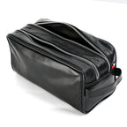 VALISSIERE Faux-Leather Travel Cosmetic - Toiletry Bag - Black