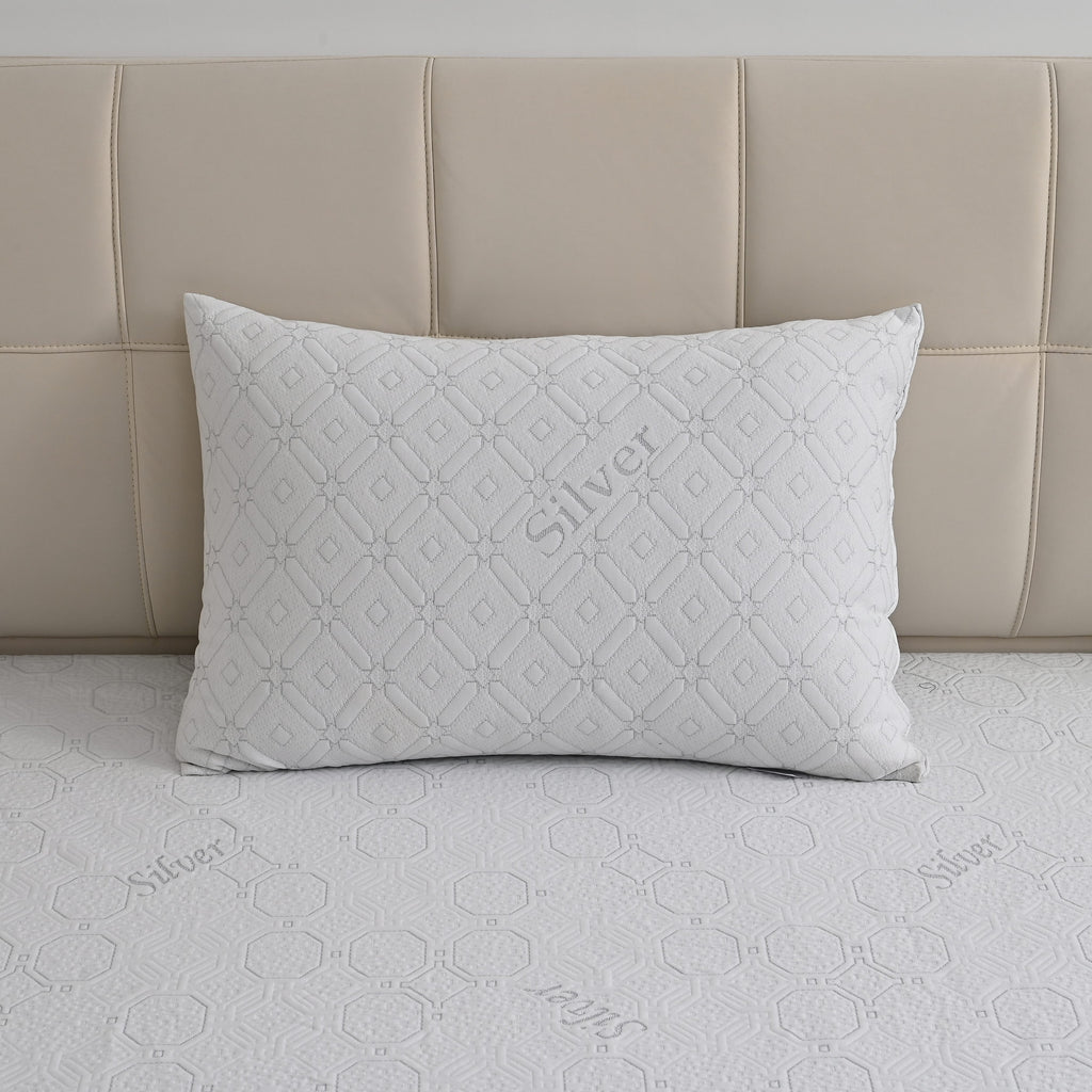 Hush Haven Silver thread Waterproof Pillow 220gsm (75 x 50cm) - White