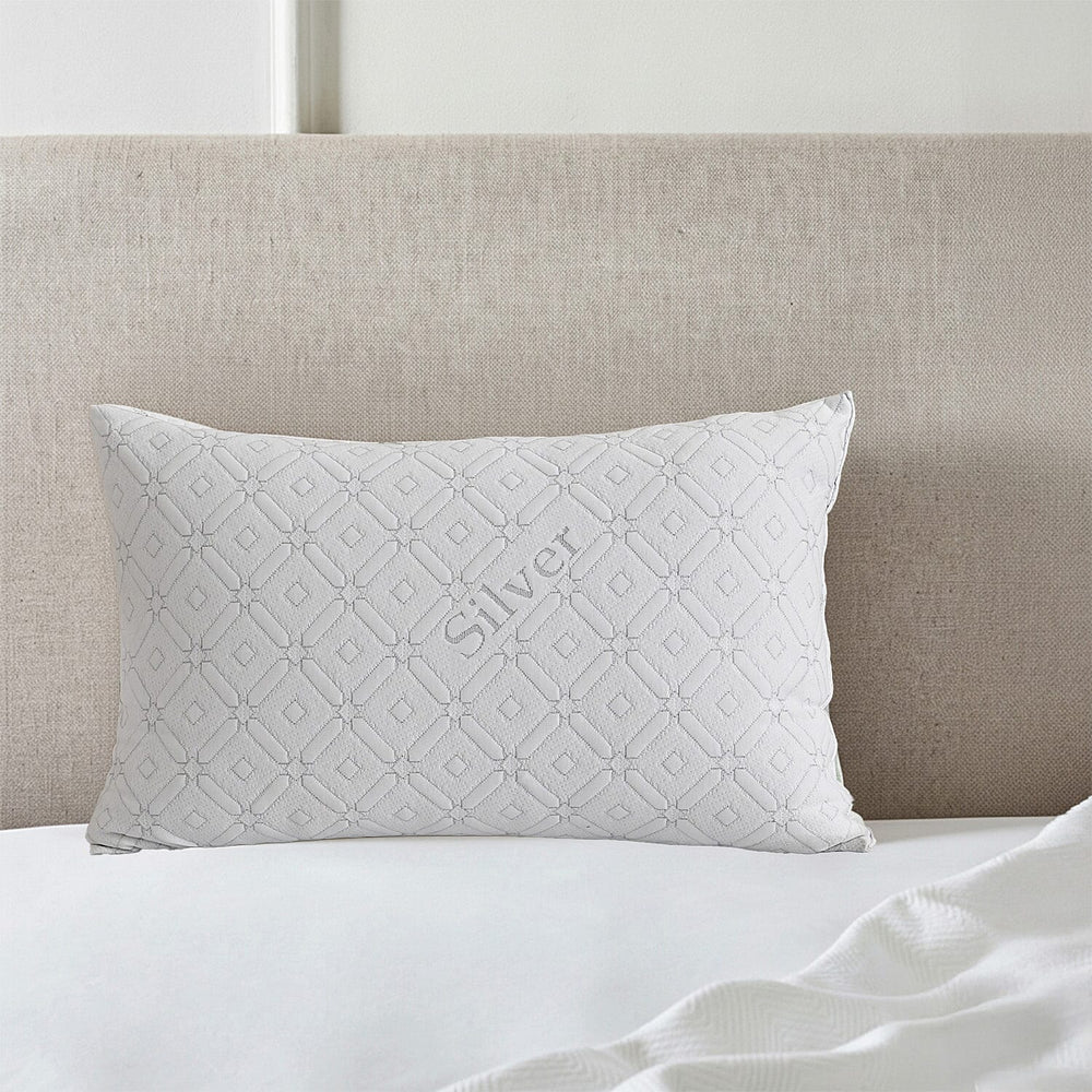 Hush Haven Silver thread Waterproof Pillow 220gsm (75 x 50cm) - White