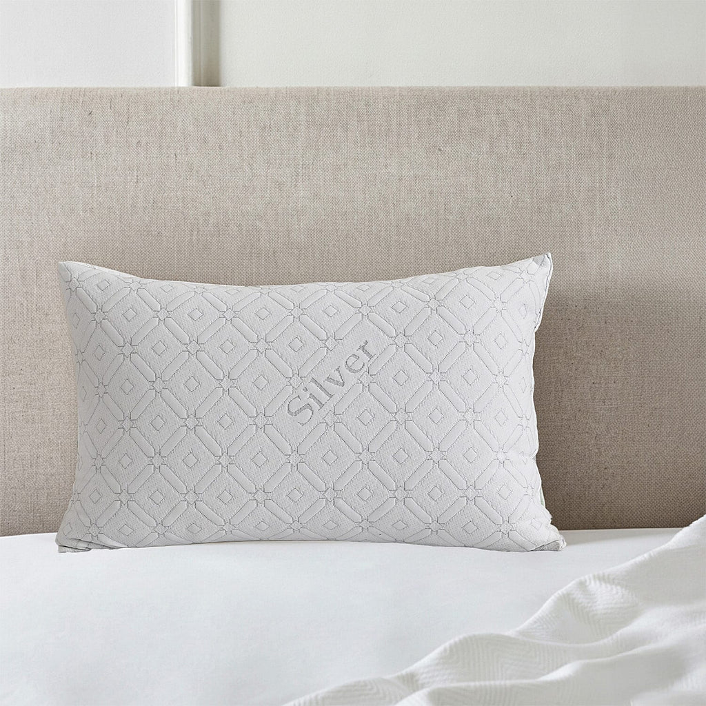 Hush Haven Silver thread Waterproof Pillow 220gsm (75 x 50cm) - White