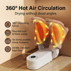 Electric Shoe-Glove-Boot-Hat Dryer Warmer with Adjustable Rack, Heat Blower and Timer