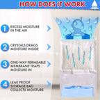 Pack of 6 Hanging Dehumidifier