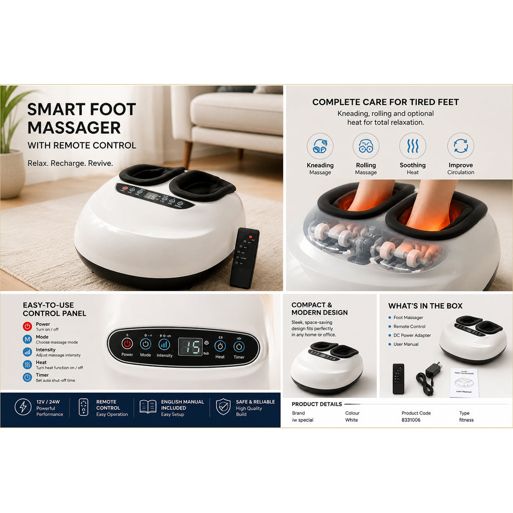Foot Massager with Heating - White_8331006_1