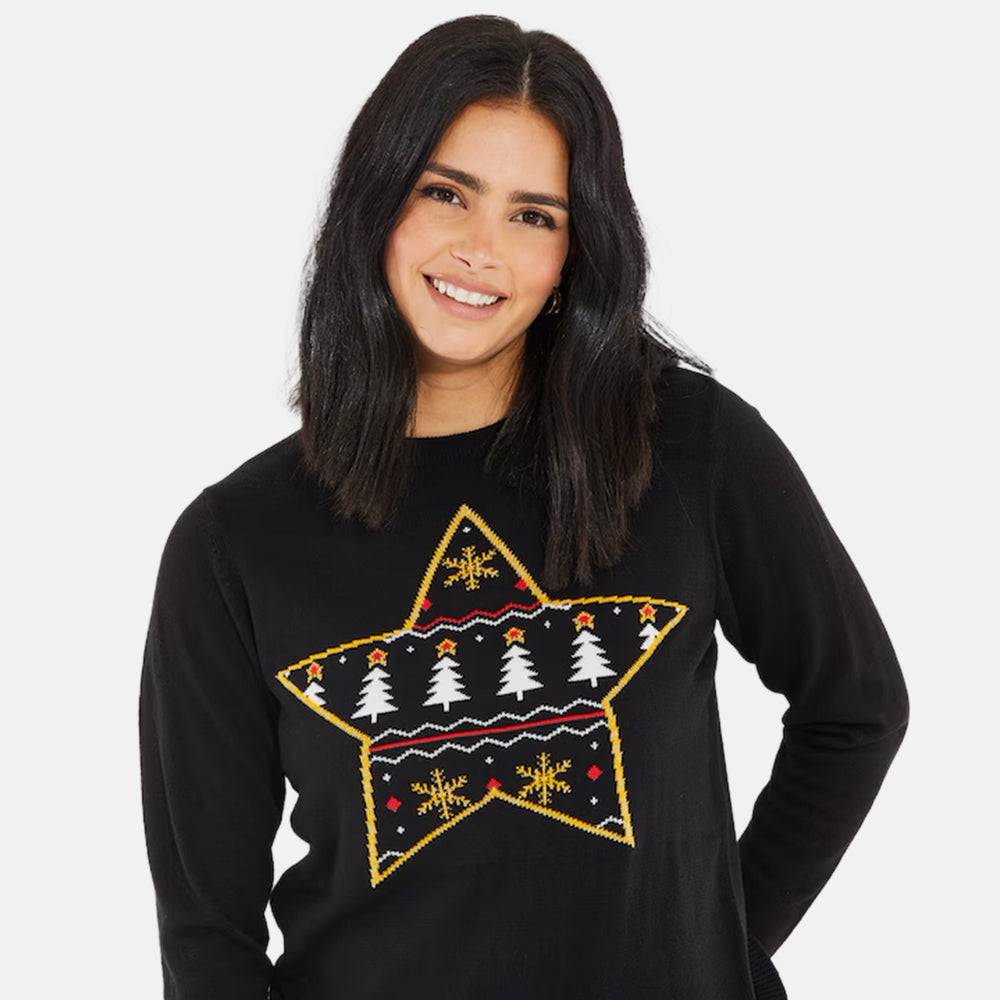 Threadbare Acrylic Jumper (Size - 8) - Black_8331678_3