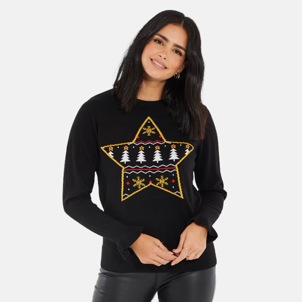 Threadbare Acrylic Jumper (Size - 12) - Black_8331679